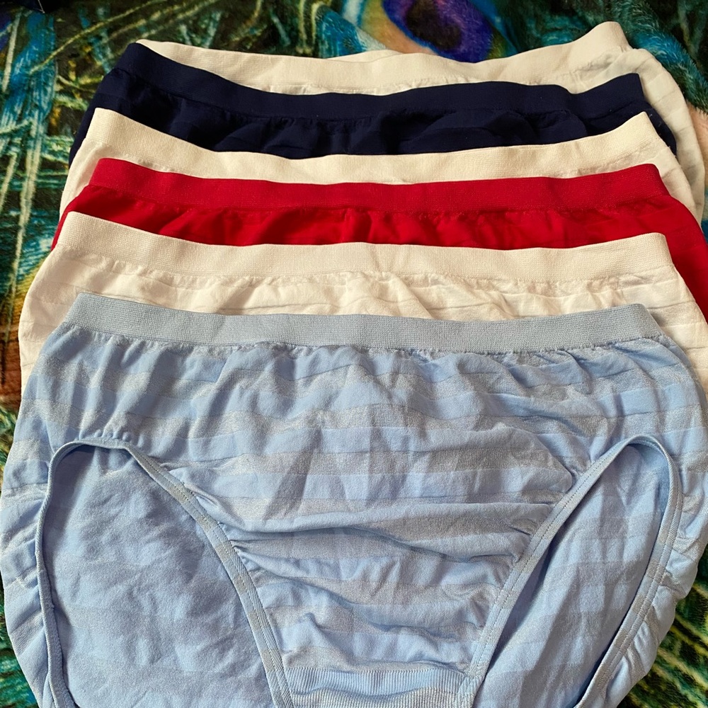 NWOT 6 French-cut underwear poly/spandex